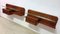 Mid-Century Italian Teakwood Floating Wall Console by Gianni Moscatelli, 1960s, Set of 2 3