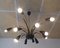 Italian Black Sputnik Spider Ceiling Lamp from Stilnovo, 1950s 9