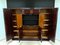 Art Deco Office Cabinet, Rosewood Veneer and Black Lacquer, France circa 1930, Image 5