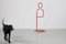 20th Century Red Lacquered Tubular Steel Mute Servant by Gae Aulenti, 1980s 3