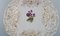 Antike Porzellanschale mit handbemalten Blumen von Meissen 2