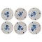 Antique Hand-Painted Porcelain Side Plates from Meissen, Set of 6 1