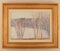 Lennart Palmér, Modernistische Landschaft mit Bäumen, 1960er, Öl auf Leinwand 2