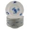Assiettes Meissen Antiques en Porcelaine Peinte à la Main, Set de 11 1