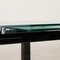 Black Glass Lungo Wood Table Dining Table from Bacher, Image 3