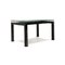 Black Glass Lungo Wood Table Dining Table from Bacher 1