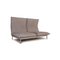 Gray Nova Fabric Two-Seater Couch with Sleeping Function by Rolf Benz 4