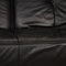 Sofá de tres plazas Smala de cuero negro con sofá cama de Ligne Roset, Imagen 4