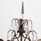 20th Century Italian Brass Glass Pinwheels Wall Lights, Set of 2 3