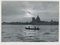 Erich Andres, Venedig: Gondola on Water with Skyline, Italy, 1955, Black & White Photograph 1
