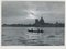 Erich Andres, Venice: Gondola on Water with Skyline, Italy, 1955, Black & White Photograph, Image 1