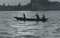 Erich Andres, Venice: Gondola on Water with Skyline, Italy, 1955, White & White, Immagine 3