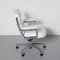 Lobby Sessel aus weißem Leder von Charles & Ray Eames für Vitra 6