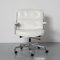 Lobby Sessel aus weißem Leder von Charles & Ray Eames für Vitra 2
