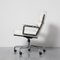 Lobby Chair in White Leather by Charles & Ray Eames for Vitra 4