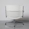 Lobby Sessel aus weißem Leder von Charles & Ray Eames für Vitra 4