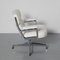 Lobby Sessel aus weißem Leder von Charles & Ray Eames für Vitra 5