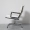Lobby Sessel aus weißem Leder von Charles & Ray Eames für Vitra 3