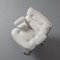 Lobby Sessel aus weißem Leder von Charles & Ray Eames für Vitra 6