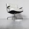 Lobby Sessel aus weißem Leder von Charles & Ray Eames für Vitra 14