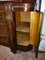 Art Nouveau Dresser with Mirror, Inlays, Brass & Pink Marble, Italy 8