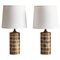 Porcelain Table Lamps in Gold Decor by Bjørn Wiinblad for Rosenthal, 1961, Set of 2 1