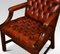 Georgian Style Leather Gainsborough Library Chairs 6