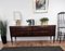 Art Deco Italian Mid-Century Burl Wood and White Marble Credenza Sideboard, 1950s 2