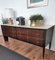 Art Deco Italian Mid-Century Burl Wood and White Marble Credenza Sideboard, 1950s 3