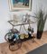 Italian Two-Tier Brass and Glass Bar Cart with Removable Top Tray, 1970s 2