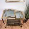 Italian Two-Tier Brass and Glass Bar Cart with Double Removable Top Tray, 1960s 5