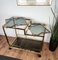 Italian Two-Tier Brass and Glass Bar Cart with Double Removable Top Tray, 1960s 6