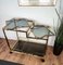 Italian Two-Tier Brass and Glass Bar Cart with Double Removable Top Tray, 1960s, Image 6