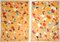 Natalia Roman, Tangerine Terrazzo Bloom, 2022, Díptico sobre papel de acuarela, Imagen 1
