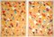 Natalia Roman, Tangerine Terrazzo Bloom, 2022, Diptych on Watercolor Paper, Image 1