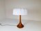 Mid-Century Danish Table Lamp in Solid Teak by Lisbeth Brams, 1960s 4