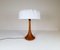 Mid-Century Danish Table Lamp in Solid Teak by Lisbeth Brams, 1960s 2