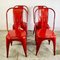 Red Steel Coffee Chairs from Tolix 6