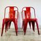 Red Steel Coffee Chairs from Tolix 5