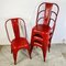 Red Steel Coffee Chairs from Tolix 4