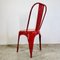 Chaises Basses en Acier Rouge de Tolix 11