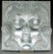 Decorative Woman's Mask Plate with Metal Support by Lalique, France 4