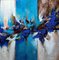 Christiane Hess, Flamme Bleue, 2022, acrilico su tela, Immagine 1