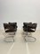 Chrome and Leather Armchairs by Vittorio Introini for Mario Sabot, 1970s, Set of 2 10