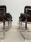Chrome and Leather Armchairs by Vittorio Introini for Mario Sabot, 1970s, Set of 2 11