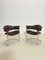 Chrome and Leather Armchairs by Vittorio Introini for Mario Sabot, 1970s, Set of 2 3
