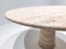 Contemporary Italian Beige Dining Table in Travertine 7