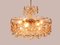 German Crystal & Gilt Brass Bubble Chandelier from Palwa, 1960 10