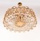 German Crystal & Gilt Brass Bubble Chandelier from Palwa, 1960 3