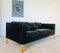 Vintage Danish Black Leather 3 Person Sofa from Stouby 5